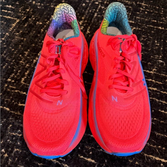 New Balance Other - Mens New Balance Fresh Foam X More v4 - Electric Red Bright Lapis EUC Size 12